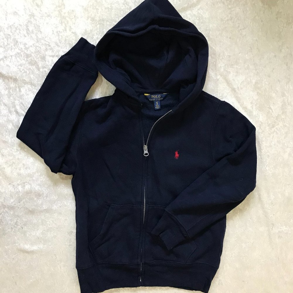 POLO/Ralph Lauren Boy's Cotton Blend Hoodie Jacket sz8 BRAND NEW